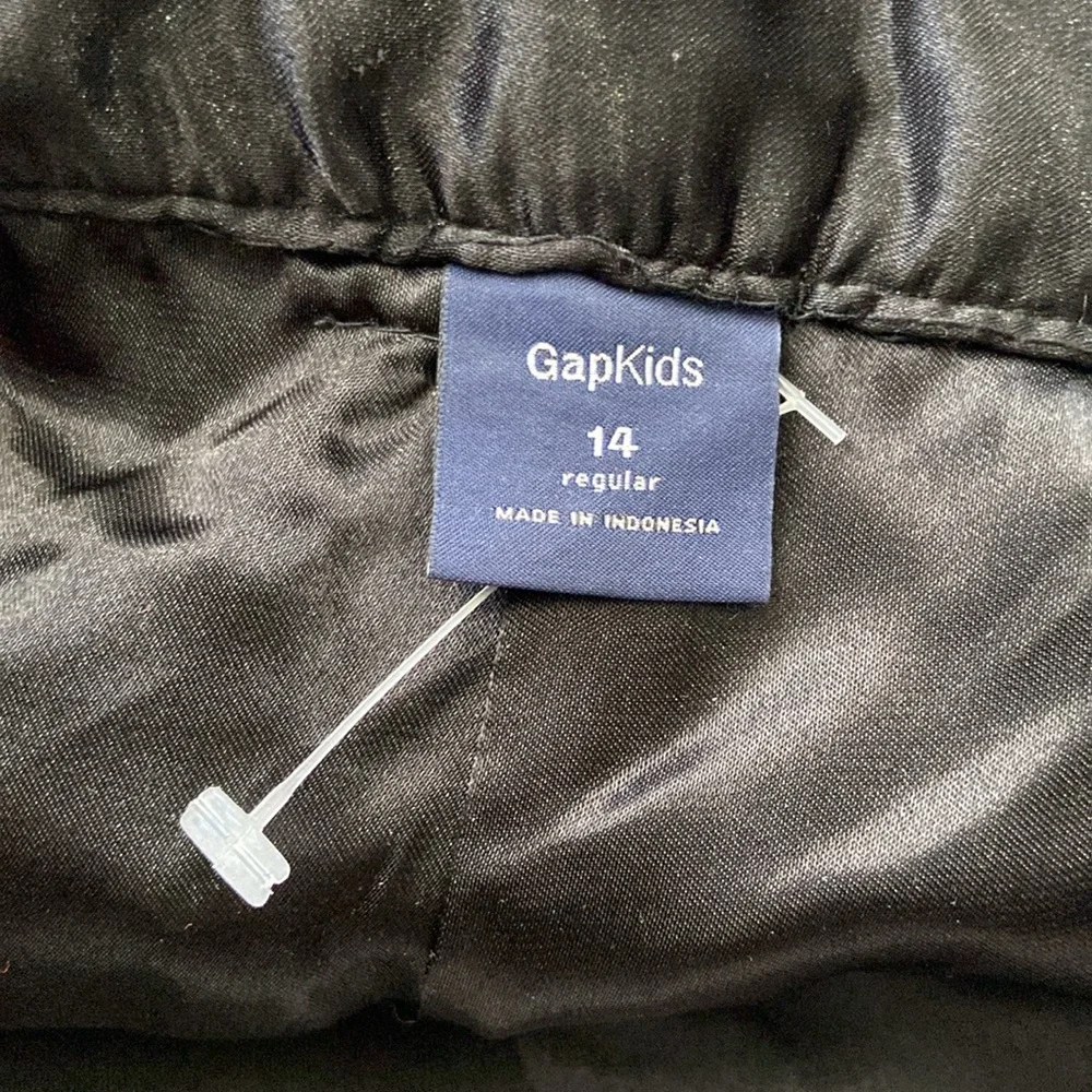 GAP Kids tweed shorts girls size 14 silver metallic stripes dark feminine witchy